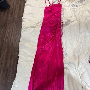 Windsor Hot Pink Ruched Dress